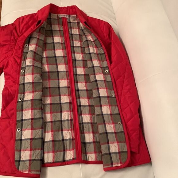 Kim Rogers Quilted Coat Jacket Snap Front Closure Size S - Picture 9 of 11